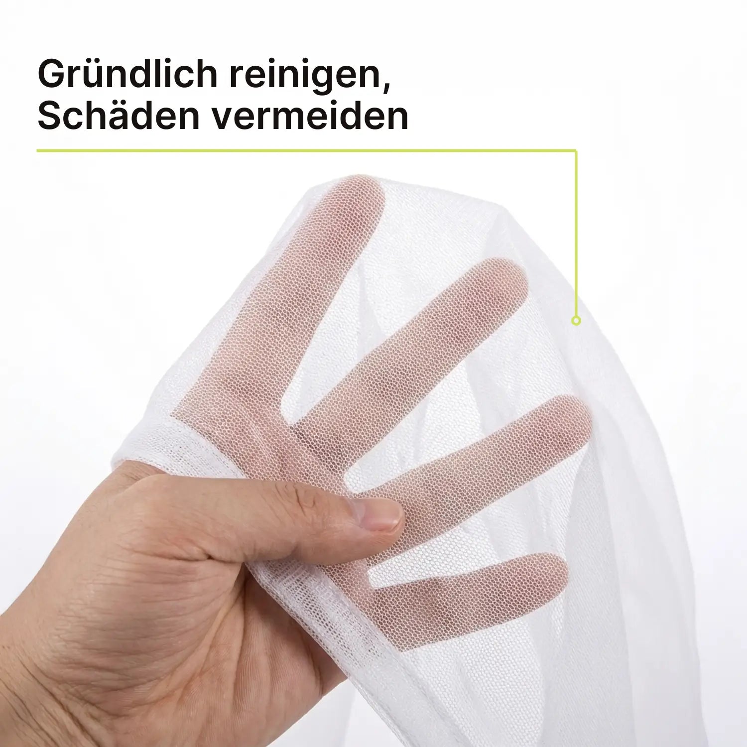 Titel Schützender Wäschenetz-Beutel – Maschinenwäsche ohne Schäden