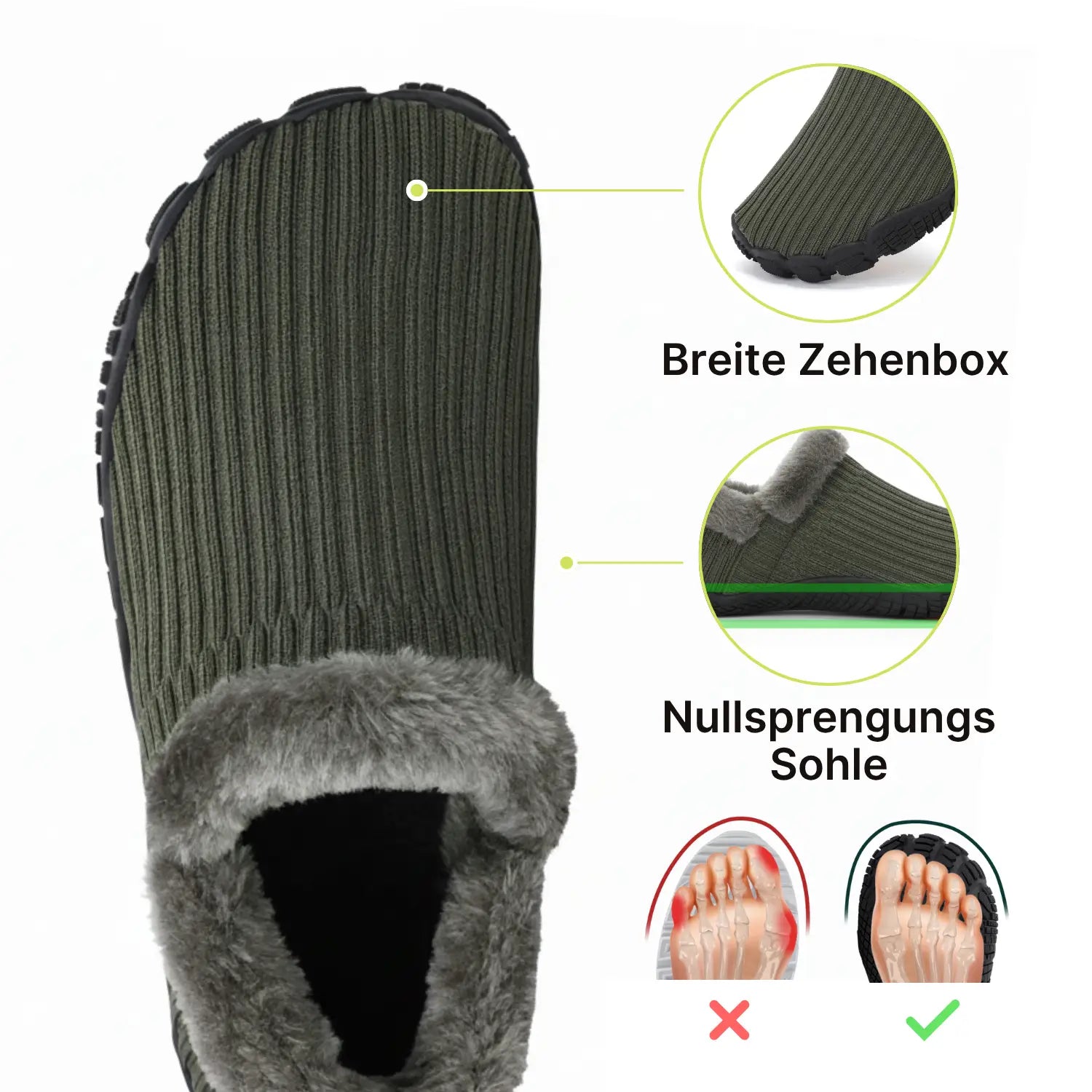 Hommies™ Geschenkpaket – Warme Barfuß-Hausschuhe mit Fleecefutter und rutschfester Sohle