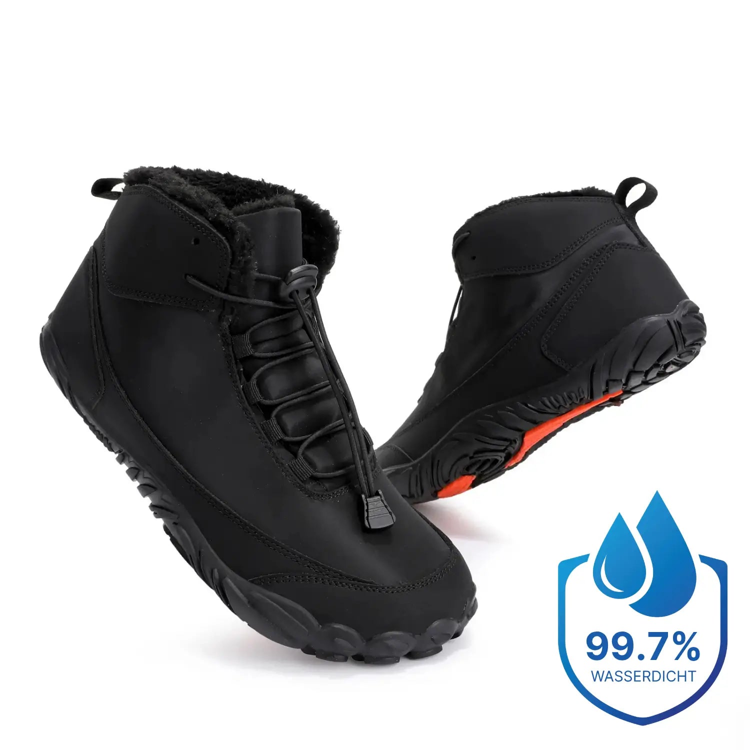 Polaris Geschenkpaket – 99,7 % wasserdicht & schneefest. Winter‑Barfußschuhe mit warmem Fleecefutter