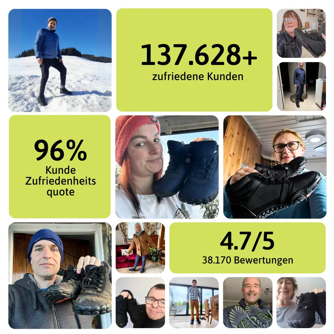 Hommies™ – Warme Barfuß-Hausschuhe mit Fleecefutter und rutschfester Sohle