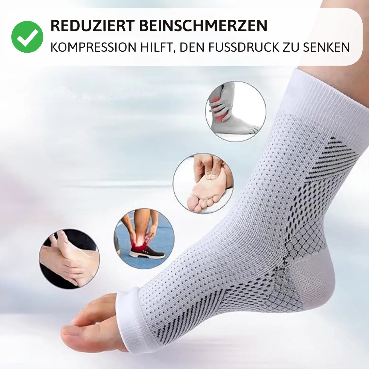 OrthoSocks - Orthopädische Kompressionssocken für ganztägigen Komfort (3 Paar)