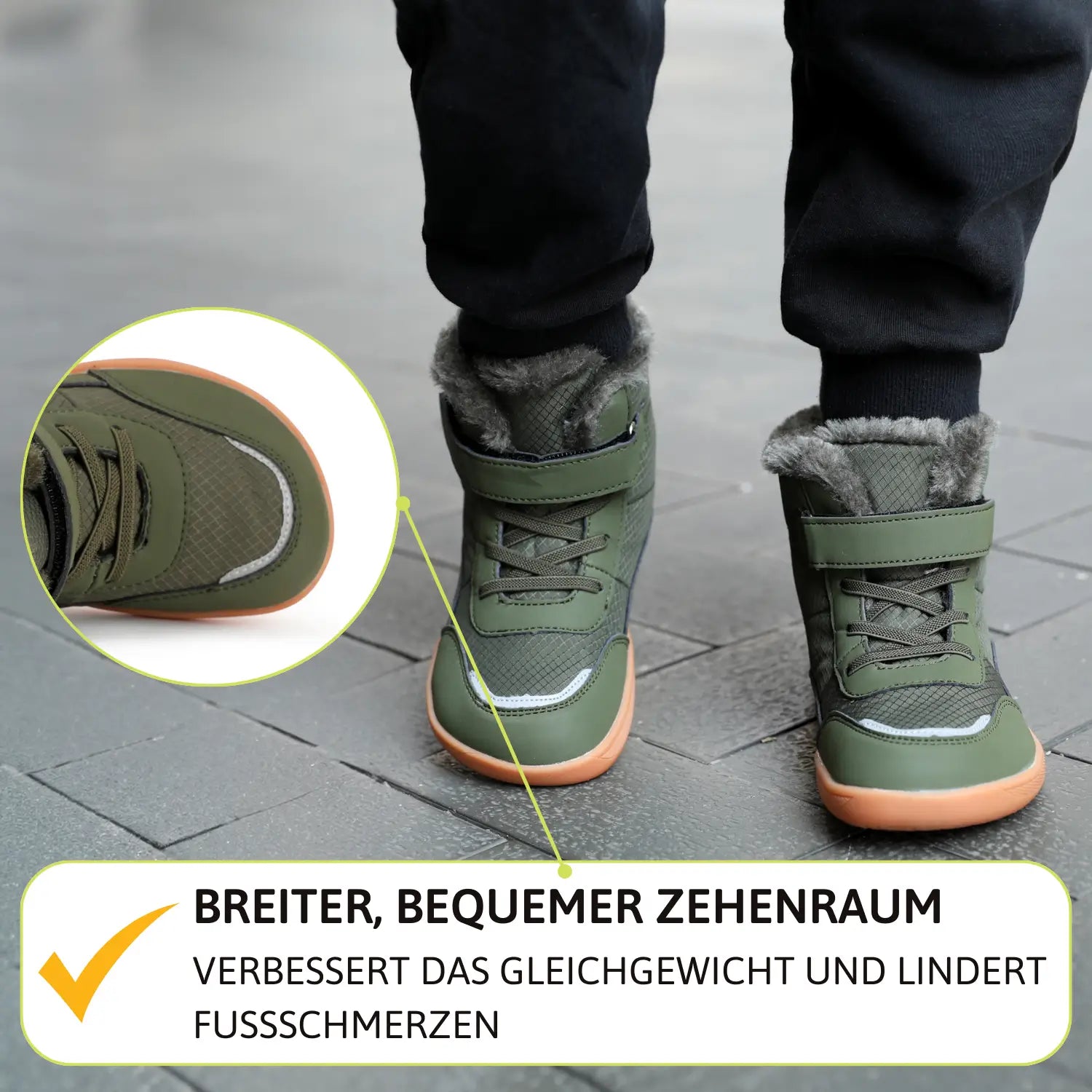 Frostline Kids - Warme und Wasserabweisende Kinder-Barfußschuhe (3 - 15 Jahre)