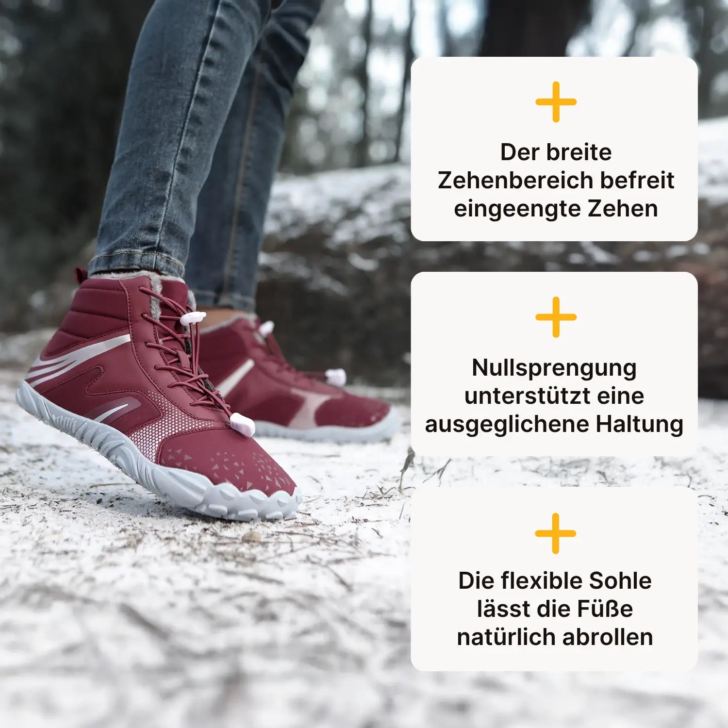 Nordic – Warme, flexible & wasserabweisende Winter-Barfußschuhe (Unisex)