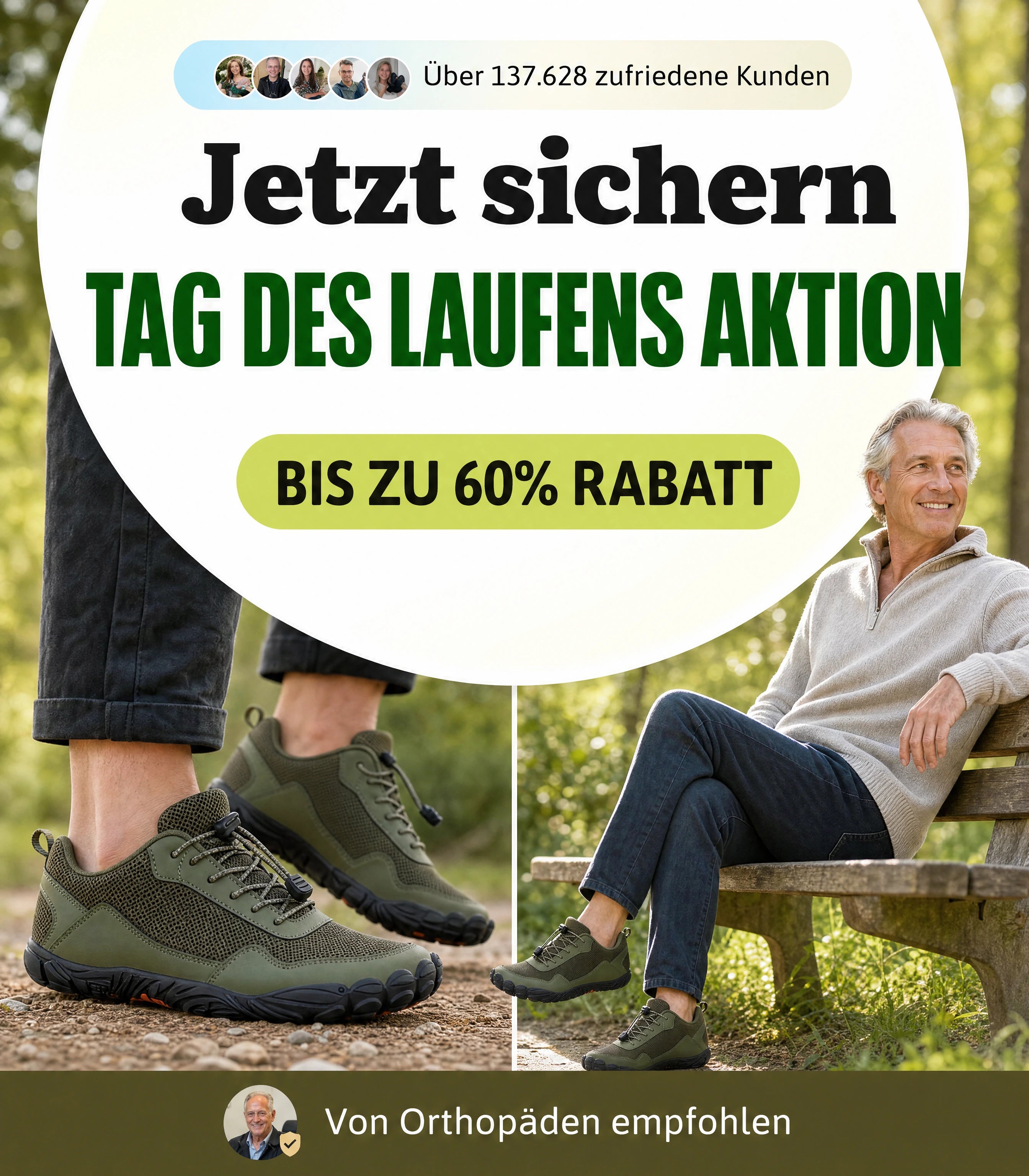 Feldluft Tag des Laufens Aktion Bestseller Mobile Banner